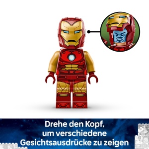 LEGO Marvel Iron Man Mech vs Ultron 76307 Figurine Articulate 101 Piese - Img 4