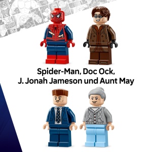 LEGO Marvel Spider-Man vs Doc Ock 76321 Set de Joaca cu Tren si Minifigurine - Img 5