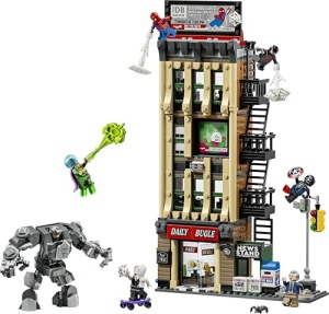 LEGO Marvel Spider-Man vs Mysterio 76342 Set cu 7 Minifigurine si Turn de 4 Etaje - Img 9