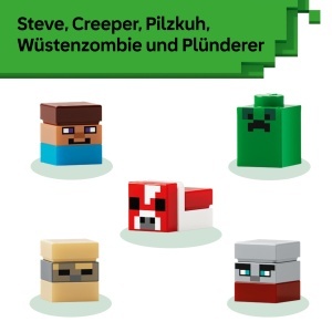 LEGO Minecraft Mini-Biome 21589 Set Creativ cu 5 Biome si 5 Microfiguri - Img 5