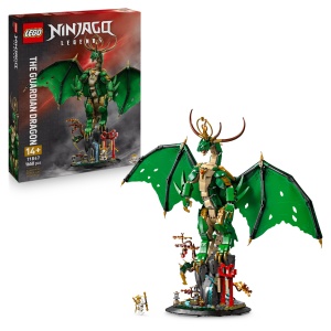 LEGO NINJAGO 71847 Dragonul Pazitor Set Constructie cu Minifigurina Meister Wu