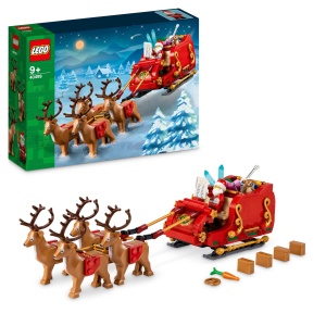 LEGO Schlitten des Weihnachtsmanns 40499 Set cu Ren si Cadouri pentru Copii 9