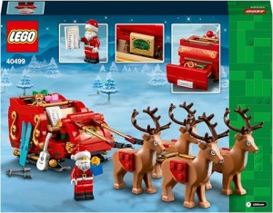 LEGO Schlitten des Weihnachtsmanns 40499 Set cu Ren si Cadouri pentru Copii 9 - Img 11