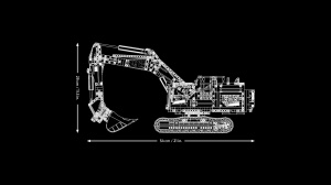 LEGO Technic Volvo EC500 Hybrid Bagger 42215 Motorizat Functii Realiste - Img 7
