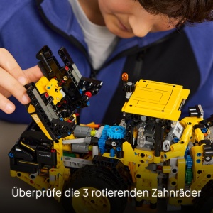 Lego Technic Volvo L120 Incarcator Electric cu Directie Articulata - 973 Piese - Img 5