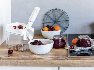 Leifheit Cherry Pitter Cherrymat 30 pentru samburi rapide indepartarea samburilor de cirese separa piatra si pulpa indepartarea samburilor de cirese c - Img 4