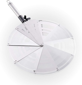 Leifheit Spritzschutz ProLine 3090 Pliabil din Otel Inoxidabil pentru Tigai pana la 28 cm