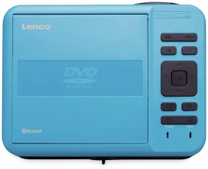 Lenco LPJ-500 - Proiector Bluetooth - Mini proiector - DVD player - 2800 lumeni - 30.000 de ore - Full HD - Bluetooth 5.0-2 x HDMI - USB - SD Port - AV-in - VGA - Albastru - Img 6