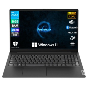 Lenovo, Notebook, Display 15,6 Zoll Full HD, Intel i3-1315U 6 Core 3,3 GHz, RAM 16 GB DDR4, 512 GB SSD NVMe, Win 11 Pro