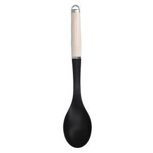 Lingura de bucatarie KitchenAid 34cm rezistenta la caldura otel inoxidabil Almond Creme