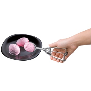 Lingura de inghetata Silit din otel inoxidabil 22,5 cm, lingura de inghetata cu ejector, lingura pentru linguri ovale de inghetata, orez, chiftelute de pepene galben, aluat de prajituri - Img 5