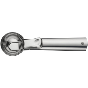 Lingura de inghetata WMF Gourmet 18 cm, lingura de inghetata cu ejector, otel inoxidabil lustruit Cromargan, lingura pentru linguri de inghetata, orez, chiftelute de pepene galben, aluat de biscuiti - Img 4