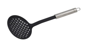Lingura de scurgere Fackelmann OVALGRIFF 33 cm, inox si plastic, rezistenta la 270C