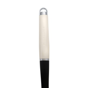 Lingura perforata KitchenAid Nylon Slotted Spoon Almond Cream rezistenta la caldura compatibila cu vase antiaderente - Img 4