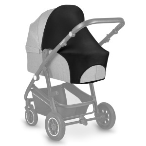Lionelo Husa Universala Protectie Solara UPF50 pentru Carucior Montare Usoara Dimensiuni 53x51 cm - Img 2