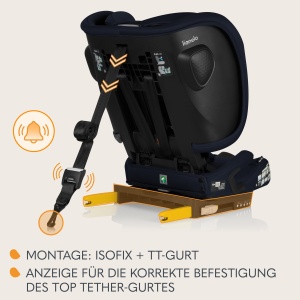 Lionelo Nelly i-Size Scaun Auto Pliabil ISOFIX 76-150 cm Siguranta R129 - Img 3