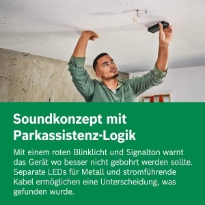 Localizator Bosch Truvo de generatia a 2-a operare simpla cu un singur buton localizare usoara a cablurilor sub tensiune si a obiectelor metalice scan - Img 7