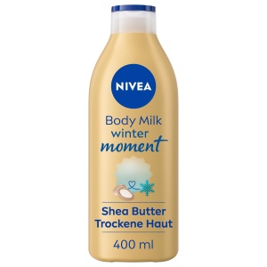 Lotiune pentru corp NIVEA Winter Moment, 400 ml, cu Sheabutter si 72h hidratare