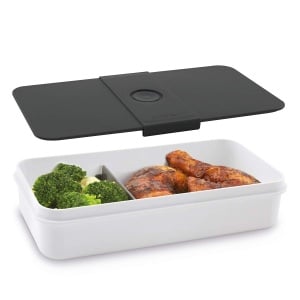 Lunchbox Cloer 800S1-1 XXL 2100ml Alb Bento Box 5 piese Capac etans - Img 2