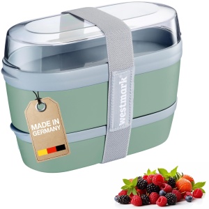 Lunchbox Maxi Westmark Cutie pentru pranz cu 3 compartimente, 760 ml, mint-verde