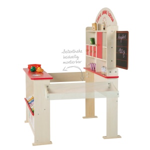 Magazin de jucarii Roba Tante Emma, cu accesorii, din lemn, 113x103x75 cm - Img 7
