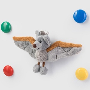 Magnetfledermaus Vampi - Schaffer 3518 - Plush de 10 cm - Culoare gri-maro - Img 3