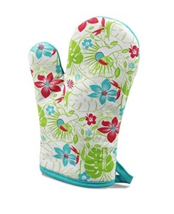 Manusa de cuptor Fackelmann Tropical 27035 Bumbac VerdeAlbTurcoaz 28x18 cm