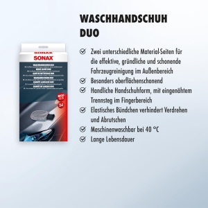 Manusa de Spalat SONAX WaschHandschuh Duo, Materiale Premium, Curatare Eficienta - Img 3