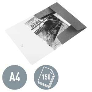 Mapa cu prindere pe colt Leitz 45990036, A4, PP, albastru metalic - Img 3