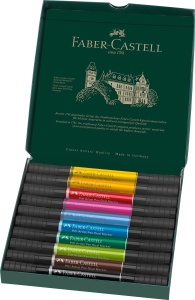 Marker Artist Faber-Castell Pitt 162010, 10 culori, doua varfuri - Img 2
