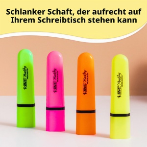 Marker BIC Highlighter, set 10 bucati, 8 culori, varf ajustabil - Img 4
