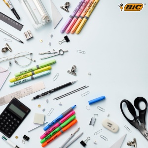 Marker Text Highlighter BIC Grip, 24 culori, inclusiv pastel, cu varf flexibil - Img 8