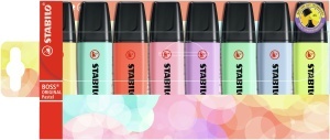 Marker Text STABILO BOSS ORIGINAL Pastel, 14 culori, 2-5 mm