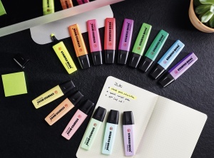 Marker text STABILO BOSS ORIGINAL Pastel, set 14 culori, 2 strichimi - Img 8