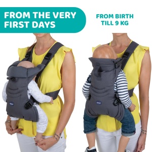 Marsupiu ergonomic Chicco EasyFit pentru nou-nascuti si copii suport cap si gat pana la 9 kg - Img 3