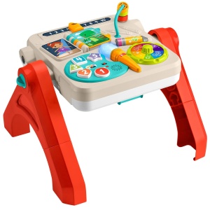 Masa de Activitati Fisher-Price Laugh Learn JGW89 4-in-1 cu Muzica Educativa, Multilingva