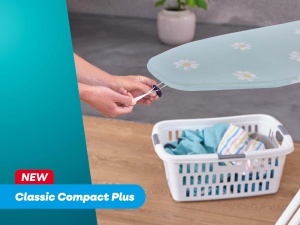 Masa de calcat Leifheit Classic M Compact Plus, 120 x 38 cm, ajustabila, cu priza integrata - Img 3