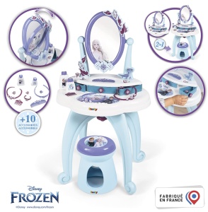 Masa de Frizerie pentru Copii Smoby Die Eiskonigin cu Accesorii, 49x36x87 cm - Img 6