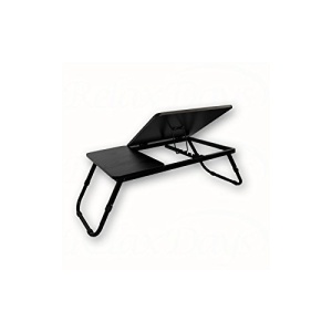 Masa pentru laptop Relaxdays, 40 x 75 x 35 cm, ajustabila, neagra - Img 2