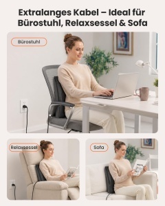 Masajer electric Comfier pentru gat si spate, 8 noduri de masaj, 3 intensitati - Img 6