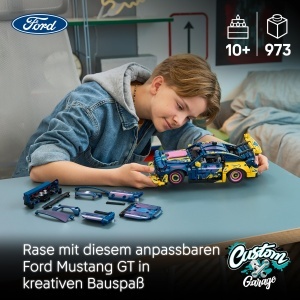 Masina de construit LEGO Technic Ford Mustang GT - 973 piese, model personalizabil - Img 2