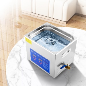 Masina de curatat cu ultrasunete VEVOR Masina de curatat cu ultrasunete din otel inoxidabil 10L Temporizator de incalzire digitala Curatarea bijuteriilor pentru uz casnic personal comercial - Img 8