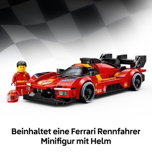Masina de curse LEGO Speed Champions Ferrari 499P - 329 piese, cu minifigurina - Img 5