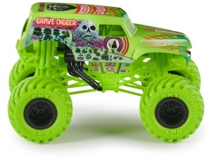 Masina de curse Monster Jam Grave Digger, metal, 124, cu suspensie functionala - Img 2