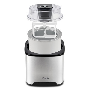 Masina de Facut Inghetata H.Koenig SRB80, Capacitate 2L, Putere 12W, Inox - Img 5