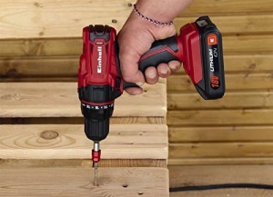 Masina de gaurit si insurubat cu acumulator Einhell TC-CD 18-2 Li (litiu-ion, 18V, cutie de viteze cu 2 trepte, blocare ax, 18+1 setari de cuplu, inclusiv lumina LED) - Img 7