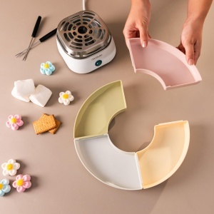 Masina de incalzire Cecotec Marshmallow - Marshmallow Maker Fun Sugar Marshmallow Putere de 270W 2 furci metalice 4 compartimente detasabile usor de u - Img 4