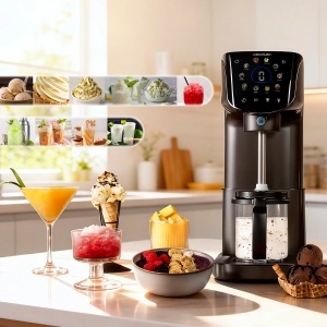 Masina de inghetata Cecotec Gelatec 2100, 500 W, 2.1 l, 11 programe - Img 3