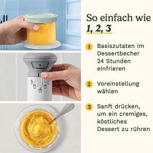 Masina de inghetata Cuisinart FreezeWand, 3 cupe, compacta, albgri - Img 5