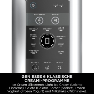 Masina de inghetata Ninja CREAMi NC701EU, 2 recipiente, 13 programe, Platin Silver - Img 3